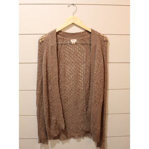 Brown Knit Cardigan